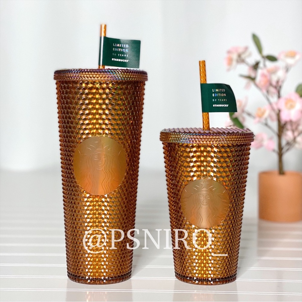 Starbucks 50th Anniversary Honeycomb Studded Tumblers